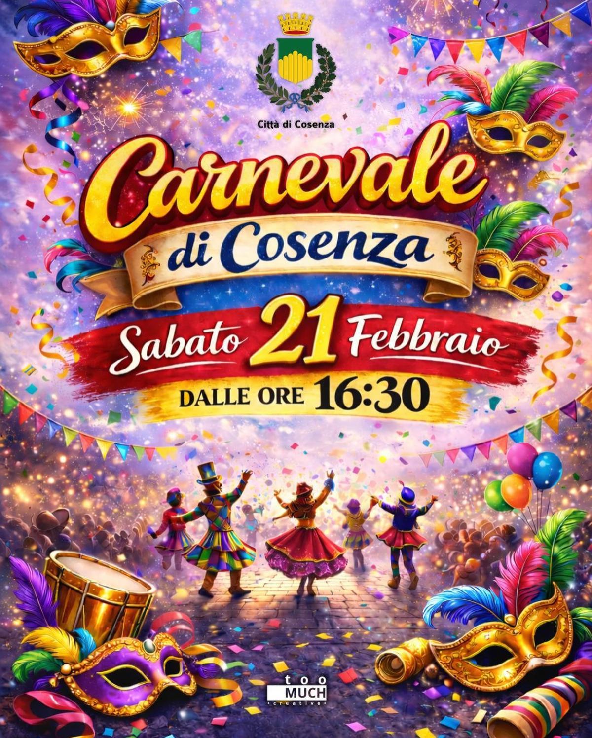 Locandina evento Carnevale di Cosenza