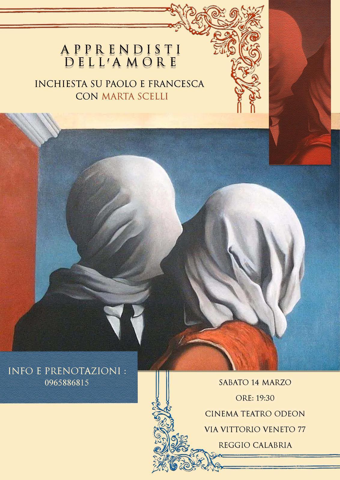 Locandina evento Apprendisti dell'amore