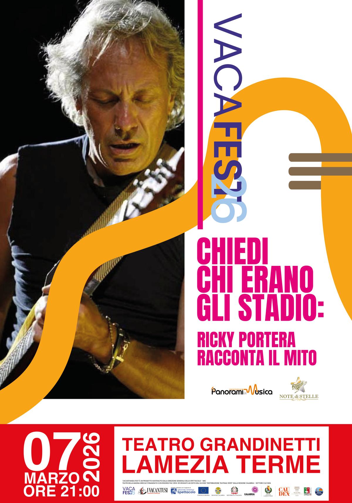 Locandina evento Ricky Portera