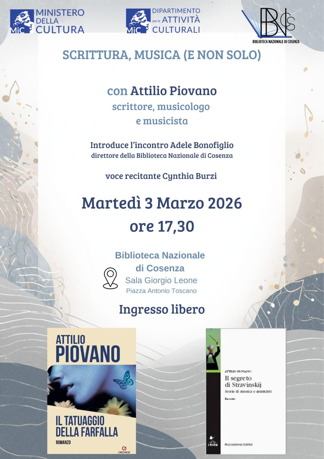 Incontro con Attilio Piovano