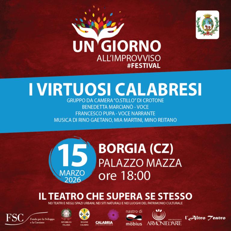 Locandina evento i virtuosi calabresi