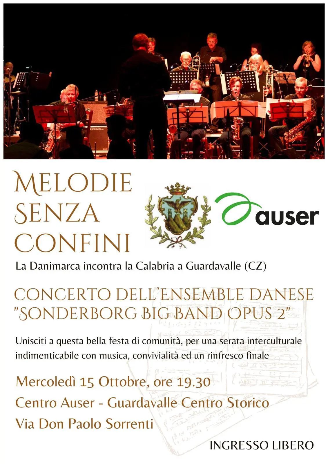 Locandina evento Melodie senza Confini