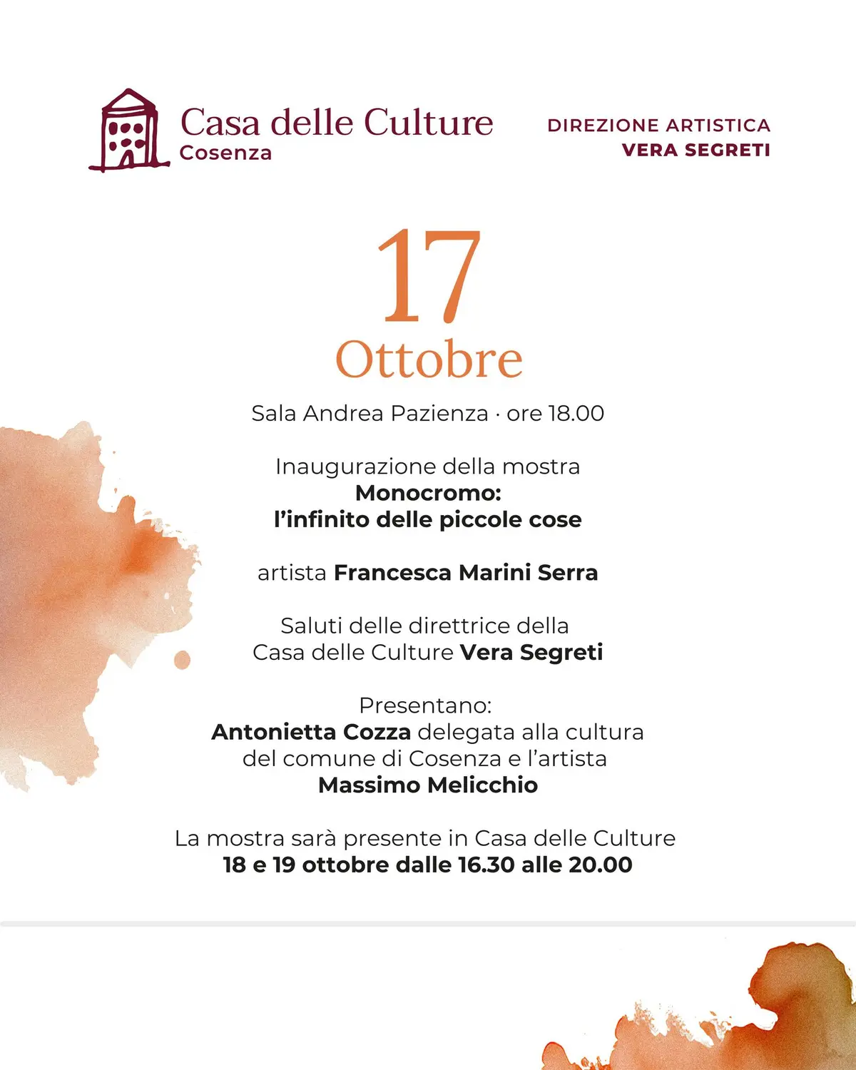 Locandina evento Mostra Monocromo