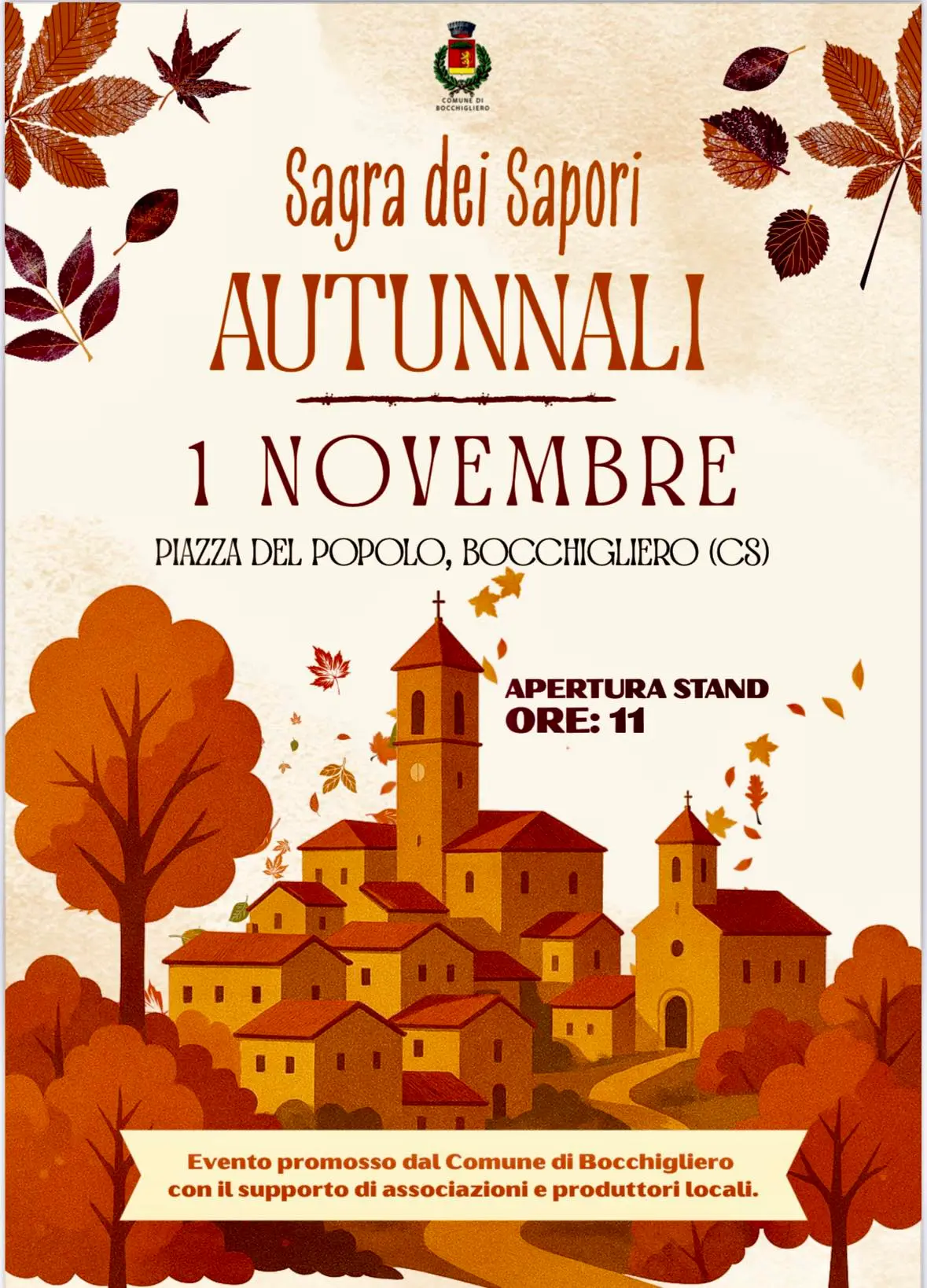 Locandina evento Sagra dei sapori autunnali