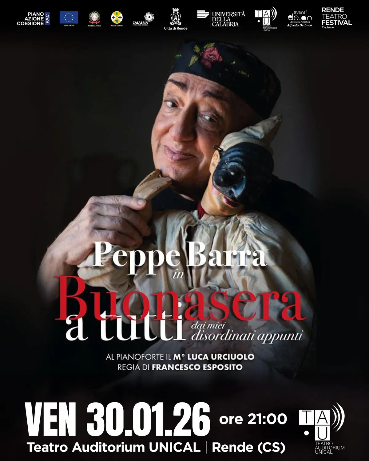 Locandina evento Peppe Barra