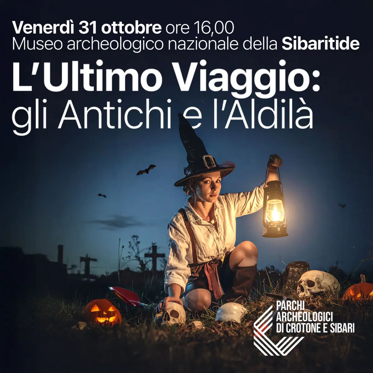 Locandina evento Halloween al museo