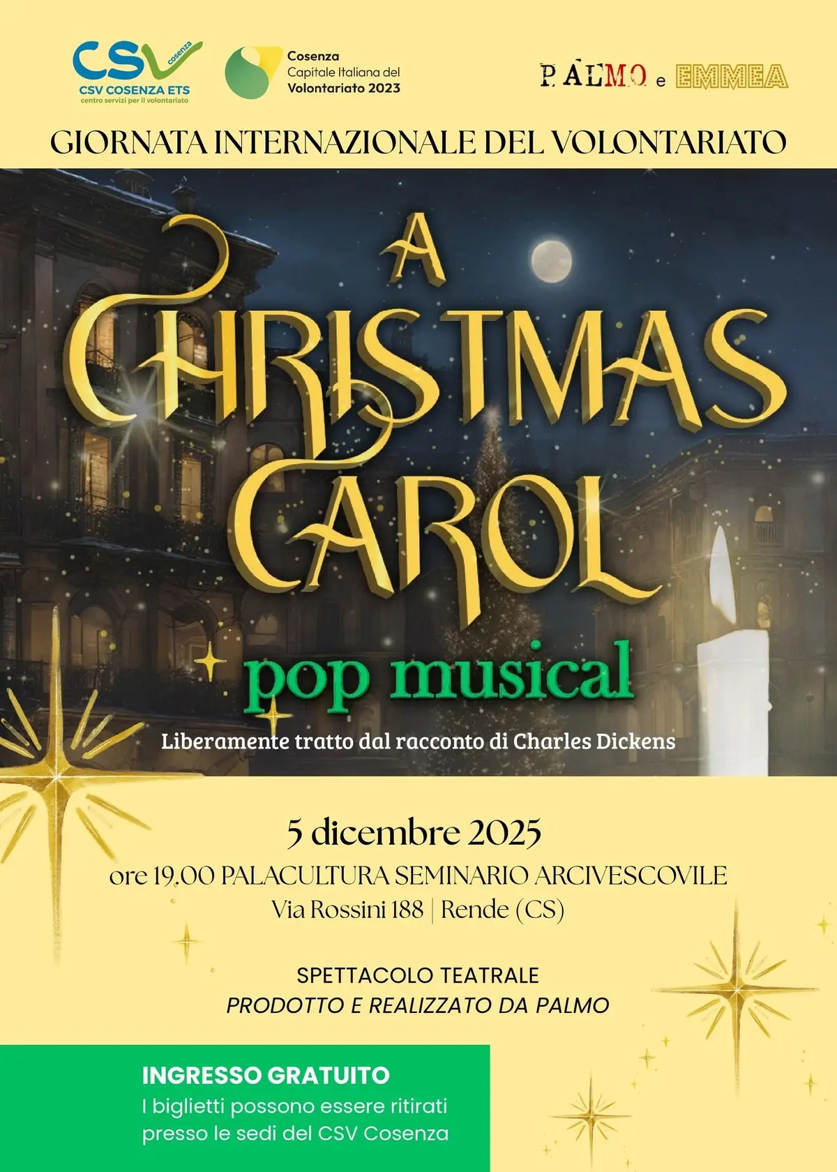 Locandina evento A Christmas Carol
