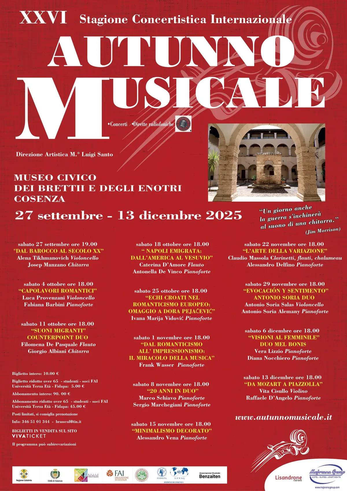 Locandina evento Autunno Musicale