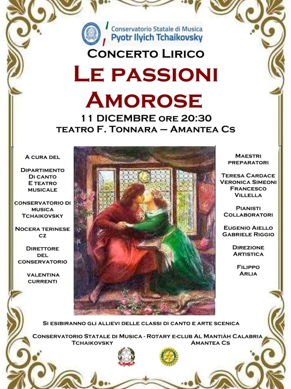 Locandina evento Le Passioni Amorose