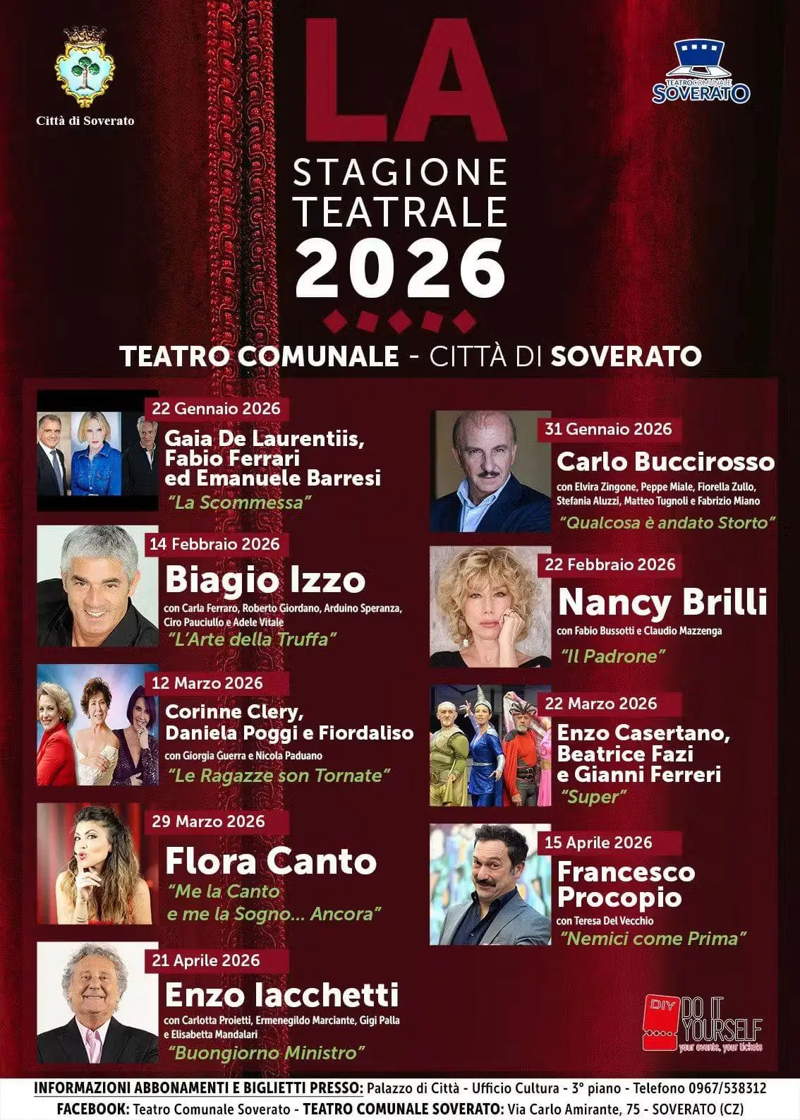 Locandina evento Stagione teatrale soverato
