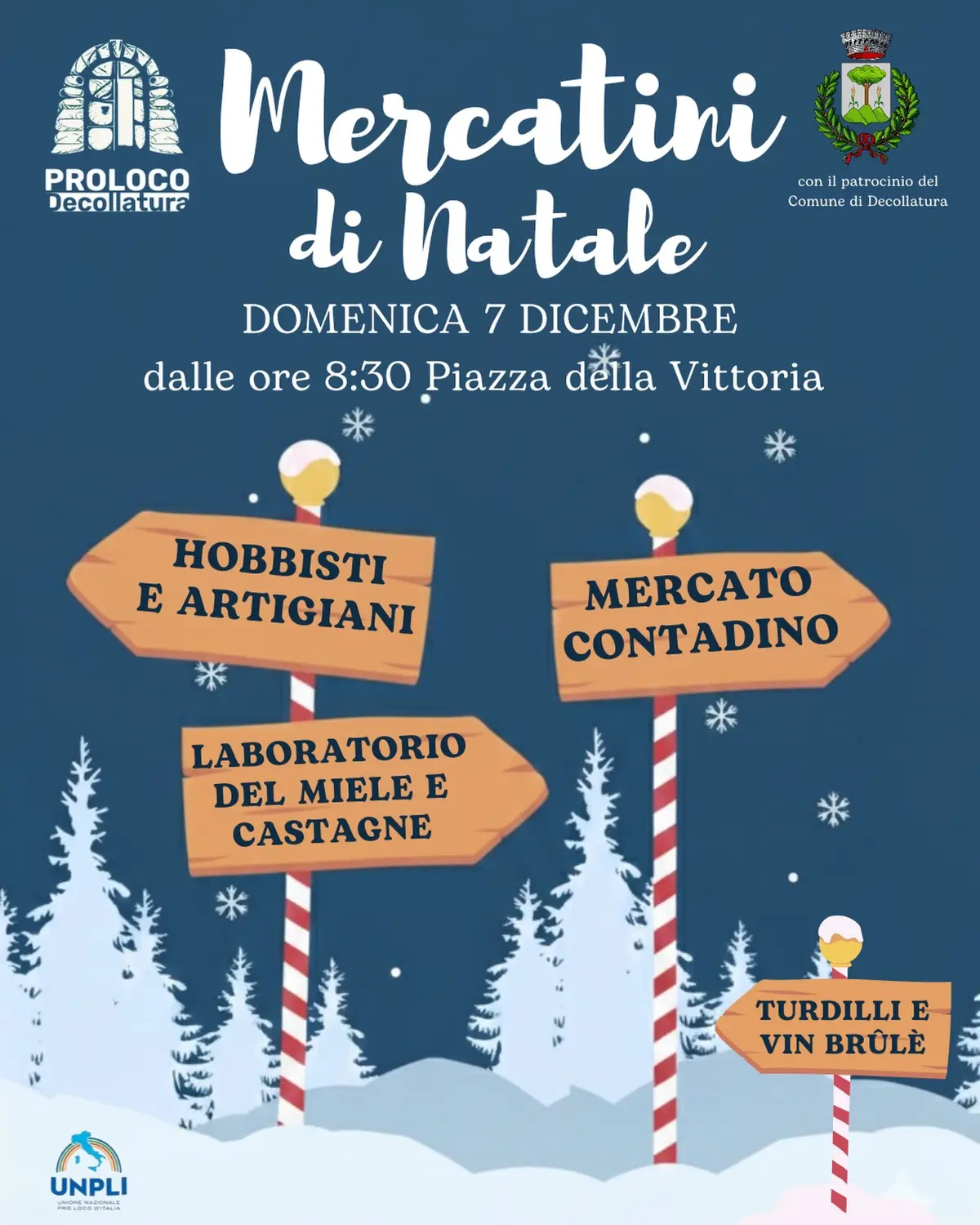 Locandina evento Mercatini di Natale Decollatura