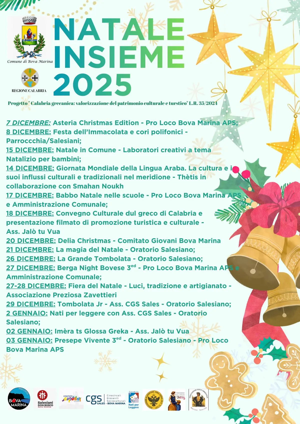 Locandina evento Natale a Bova Marina