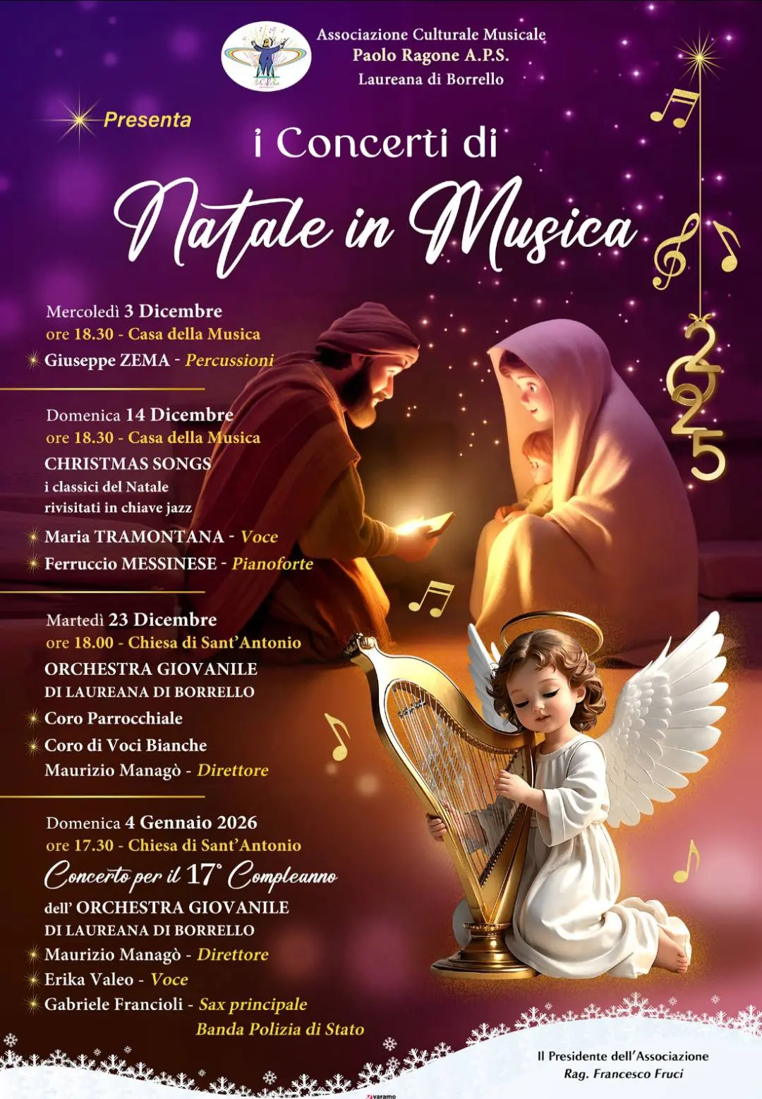 Locandina evento I concerti di natale in musica