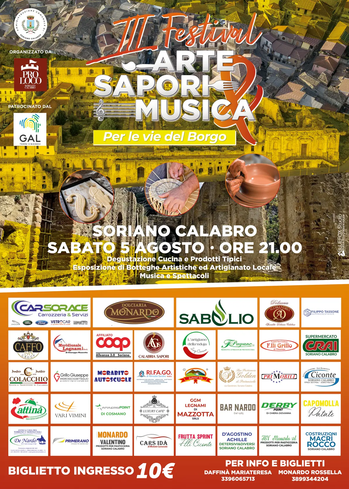3a Festival Arte Sapori e Musica SPONSOR 2023