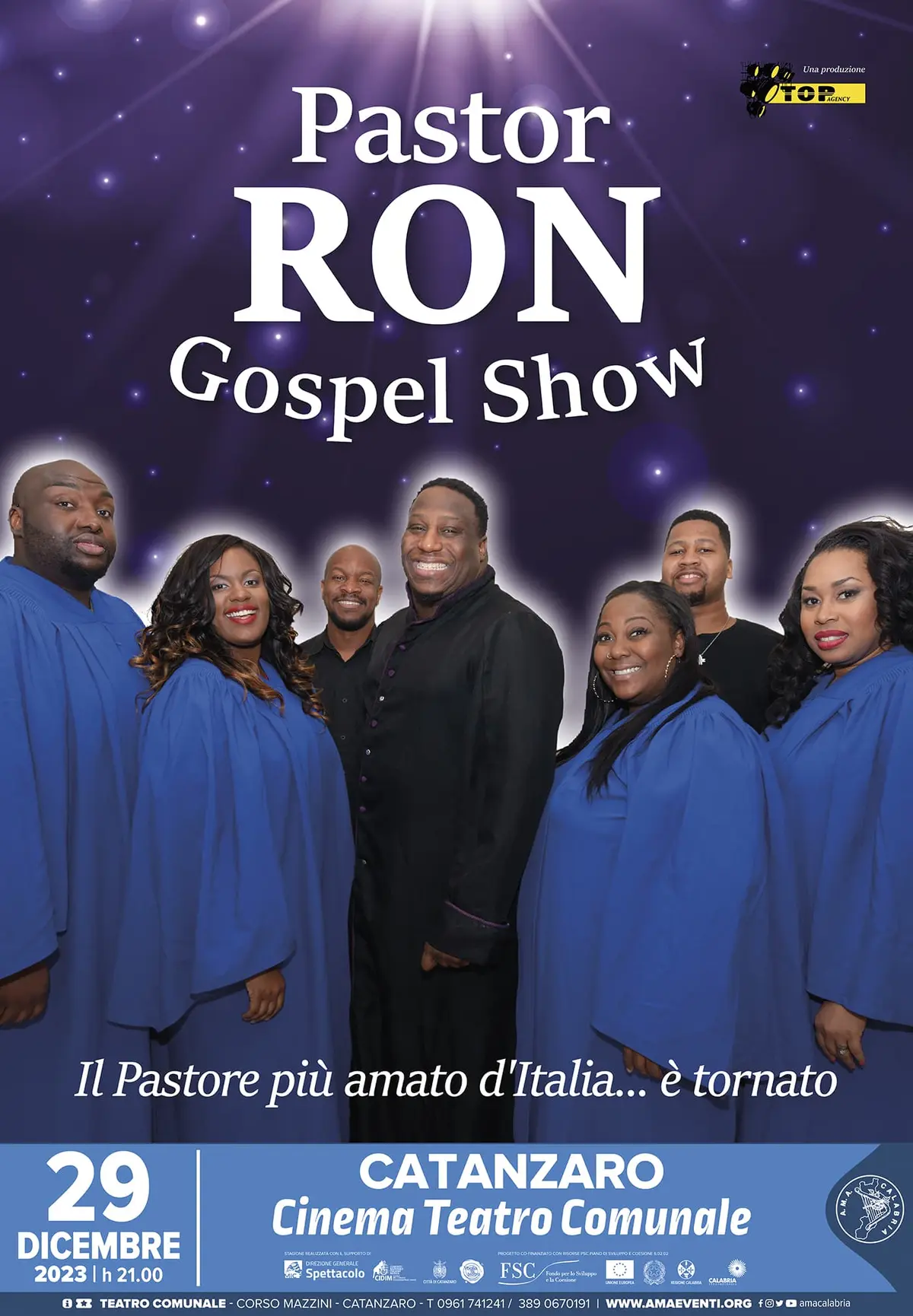+ST2324-Catanzaro_Manifesto 68x98 Pastor Ron Gospel Show