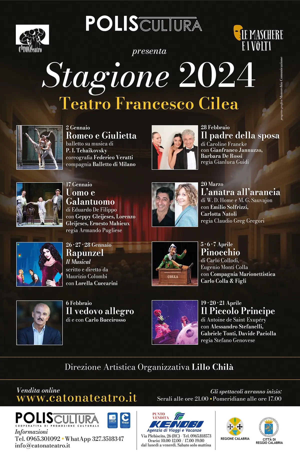 Teatro Cilea Reggio Calabria programmazione 2023-2024
