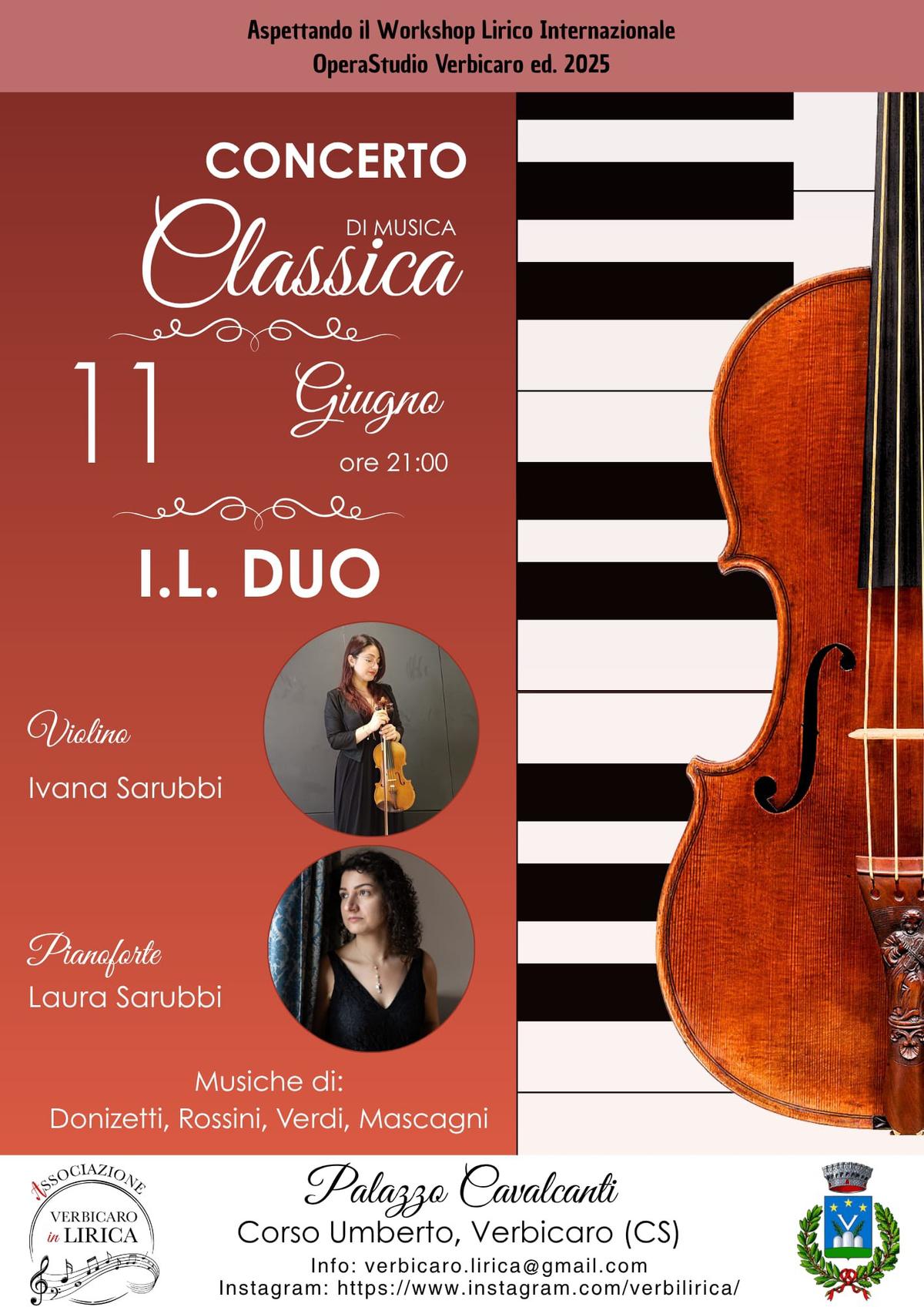 Locandina Concerto di Musica Classica a Verbicaro