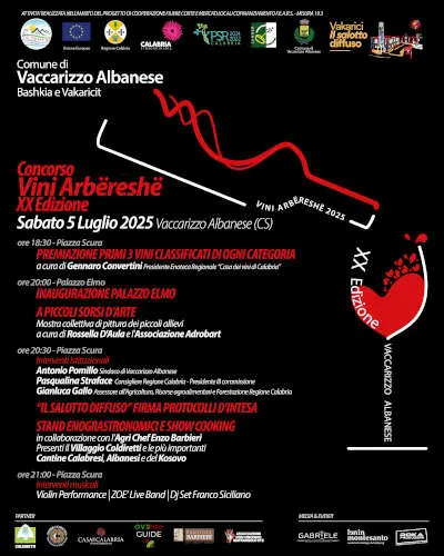 Locandina Concorso vini arbereshe