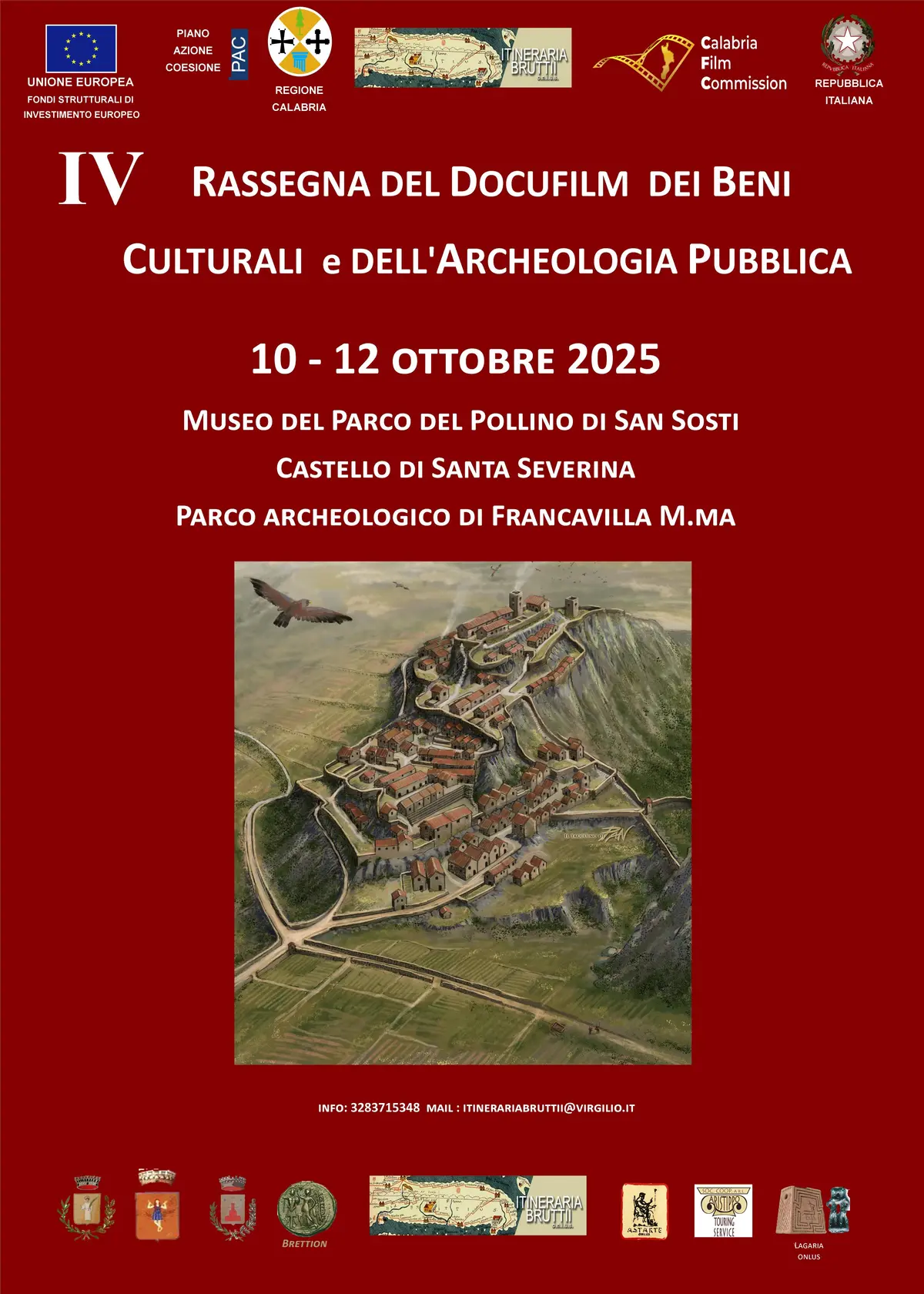 Locandina IV Rassegna del Docufilm dei Beni Culturali e dell’Archeologia Pubblica