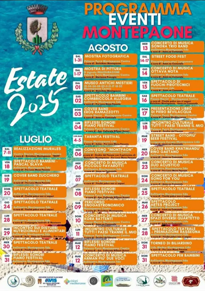 Calendario eventi Estate a Montapaone