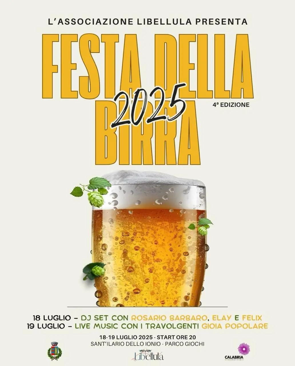 Locandina Festa della Birra 2025-Sant'Ilario dello Ionio
