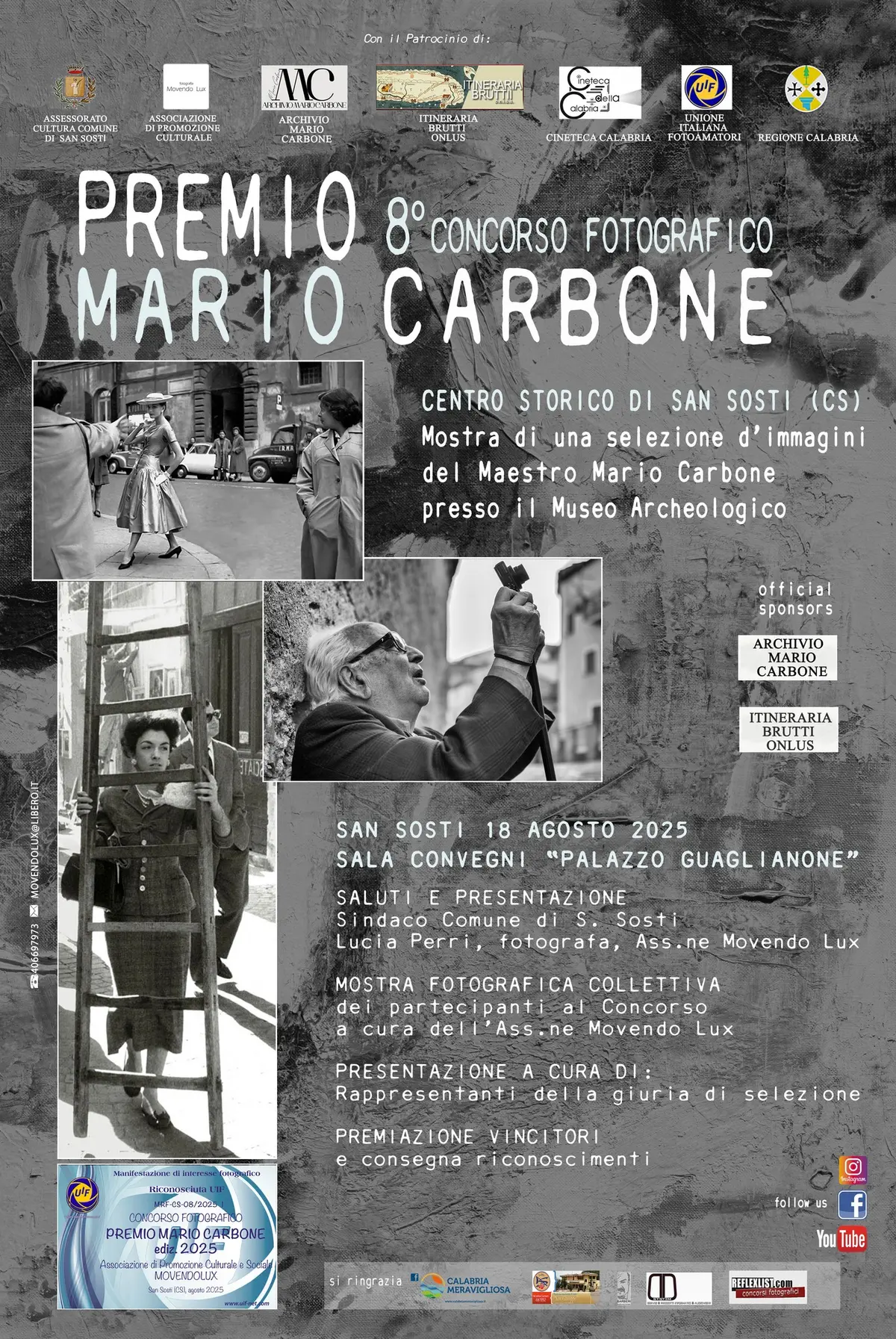 Locandina evento Premio Mario Carbone