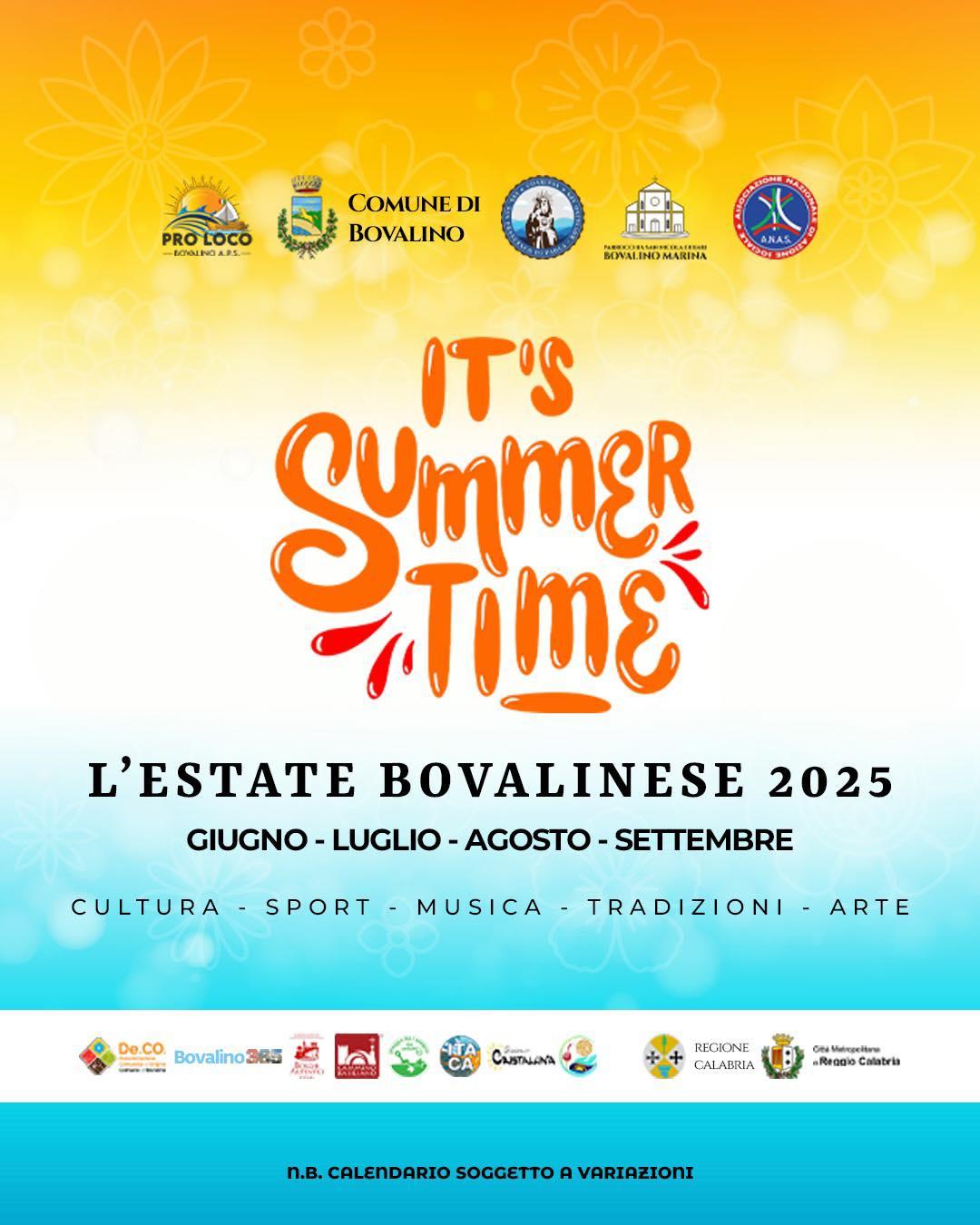 Calendario eventi Estate a Bovalino