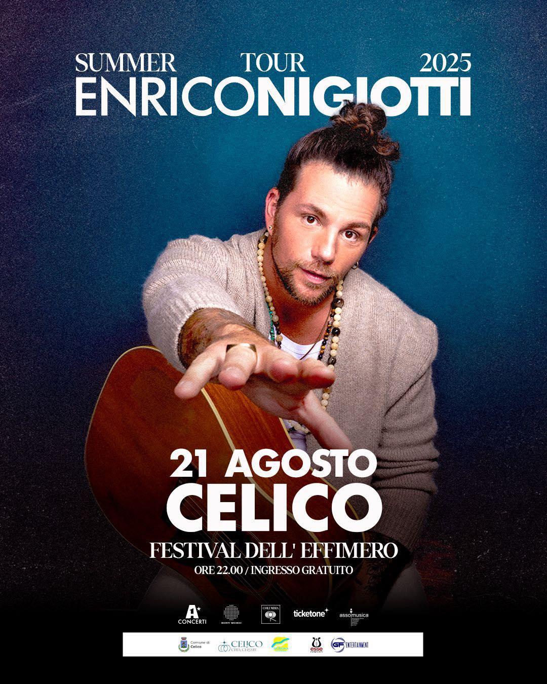 Locandina concerto Enrico Nigiotti