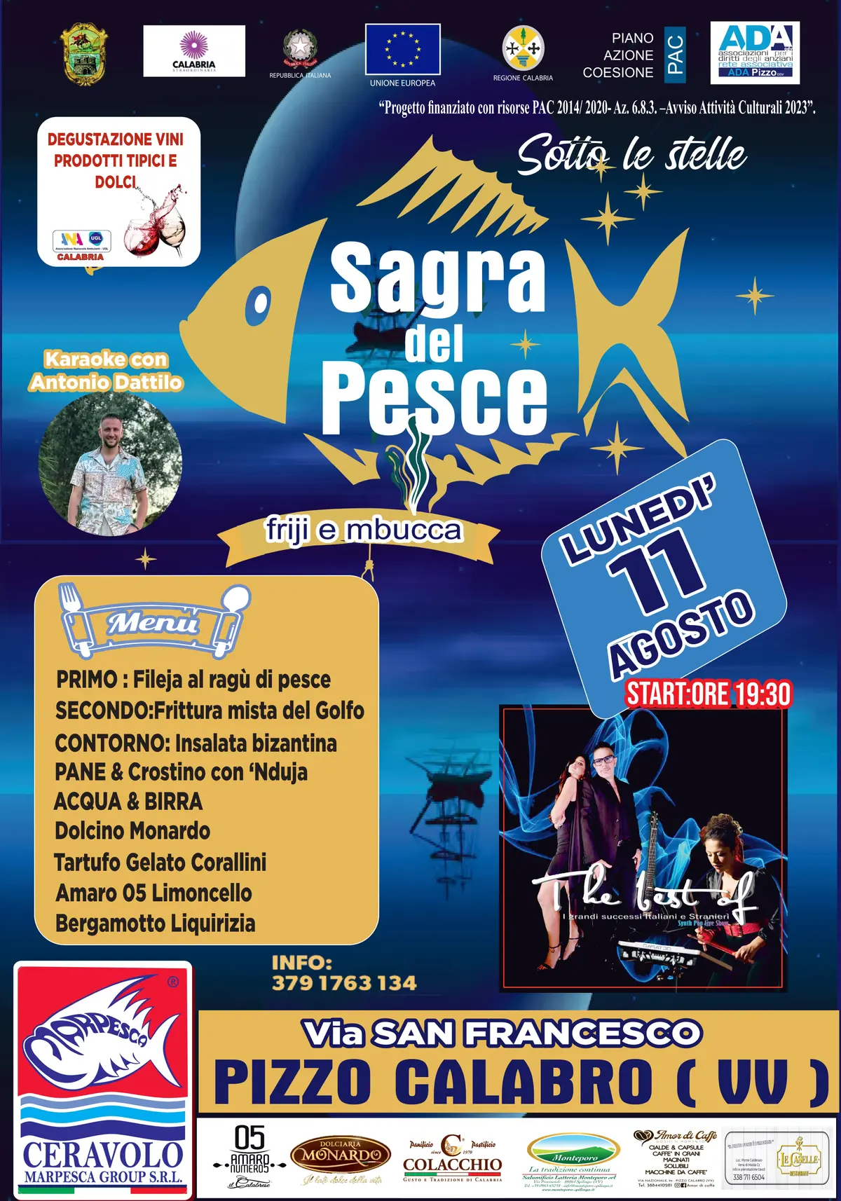Locandina evento sagra del pesce fritto Pizzo