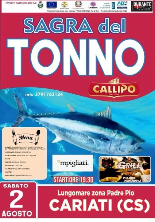 Locandina evento Sagra del tonno Cariati