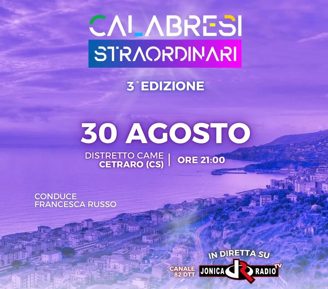 Locandina evento Calabresi Straordinari