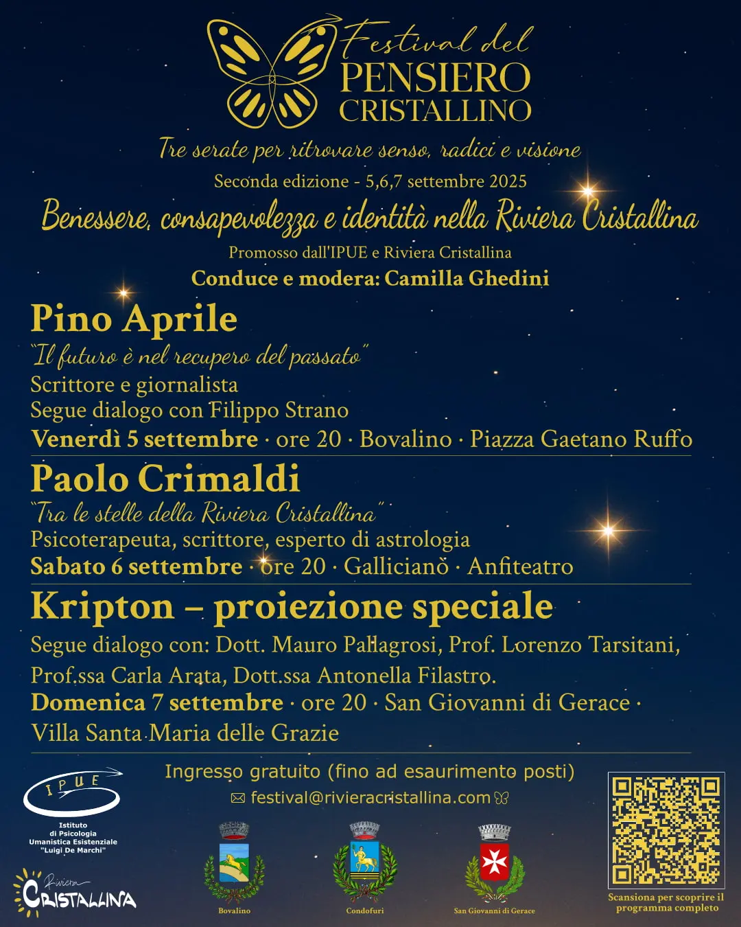 Locandina Festival del Pensiero Cristallino