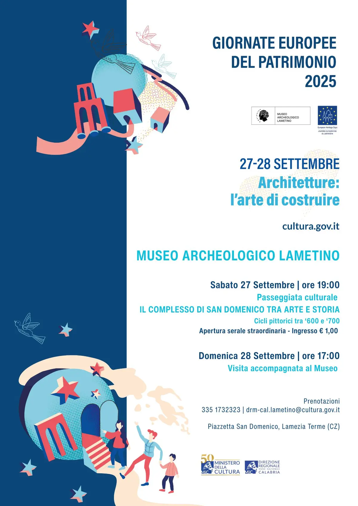 Locandina evento Giornate Europee del Patrimonio Lamezia Terme