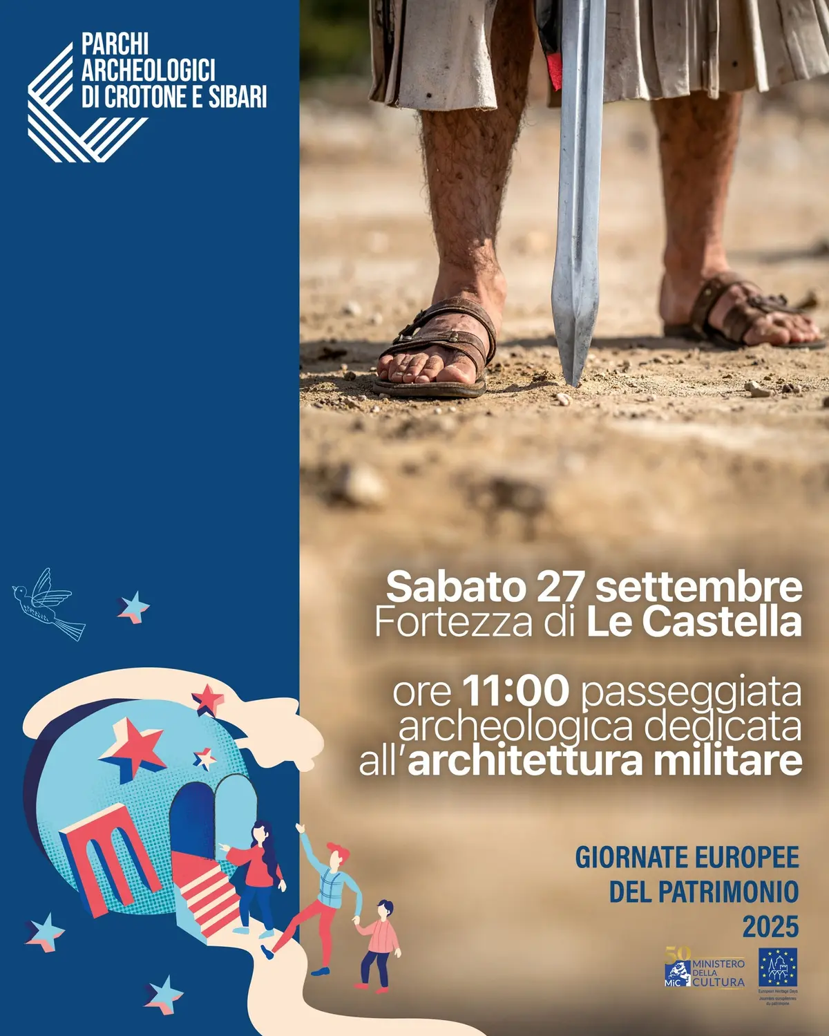 Locandina evento Giornate europee del patrimonio Le Castella
