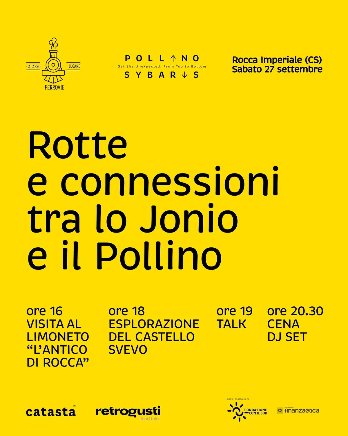 Locandina evento Rotte e Connessioni tra lo Jonio e il Pollino