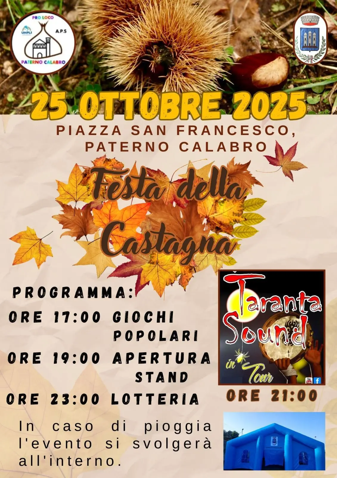 Locandina evento Festa della castagna