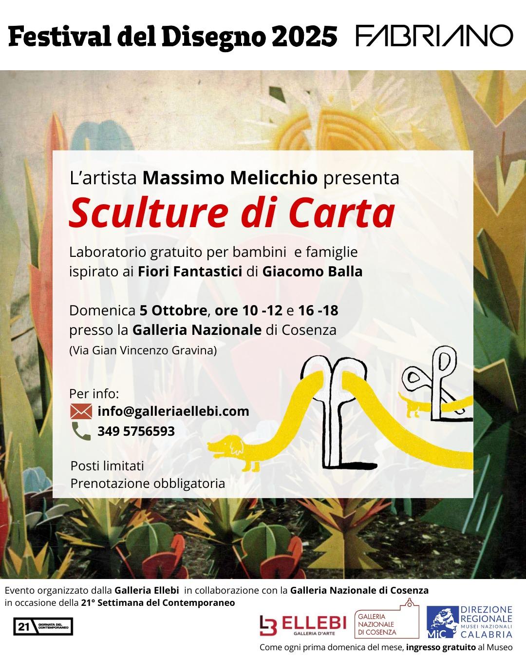 Locandina evento Sculture di Carta
