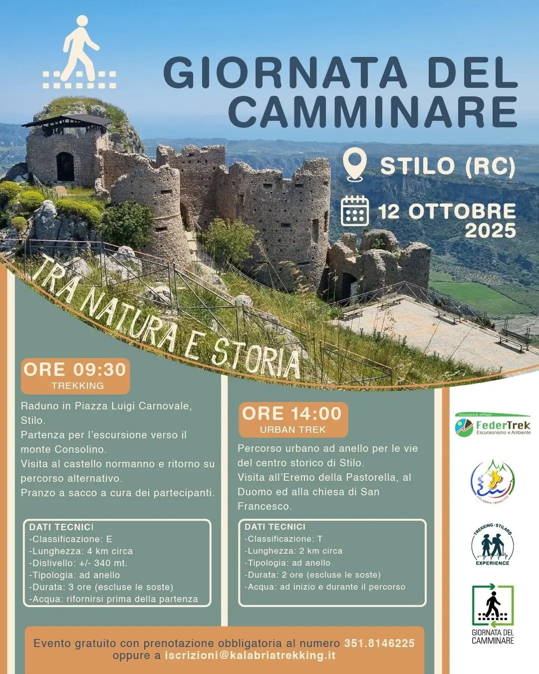 Locandina evento Giornata del Camminare