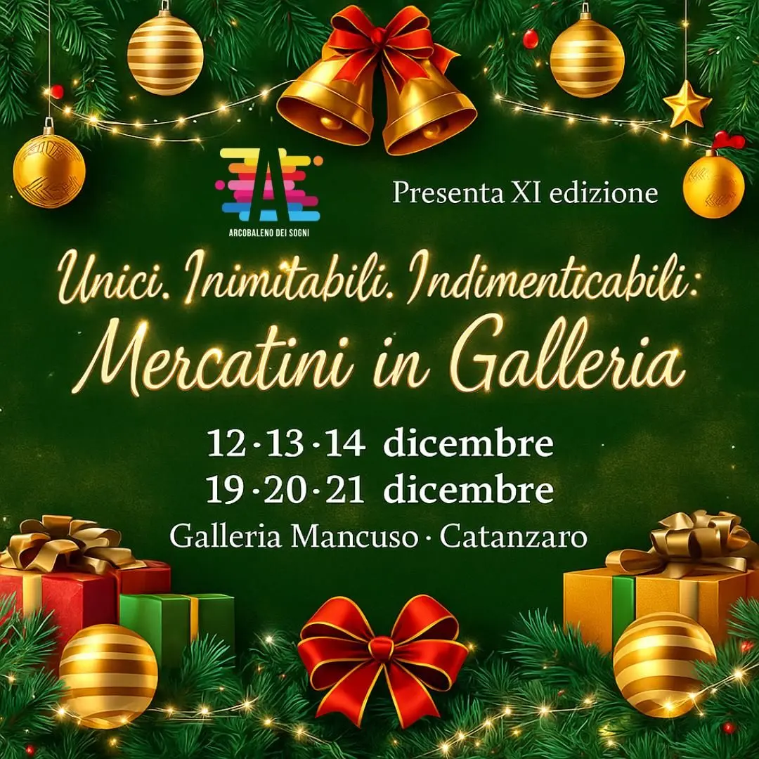 Locandina evento Mercatini in galleria