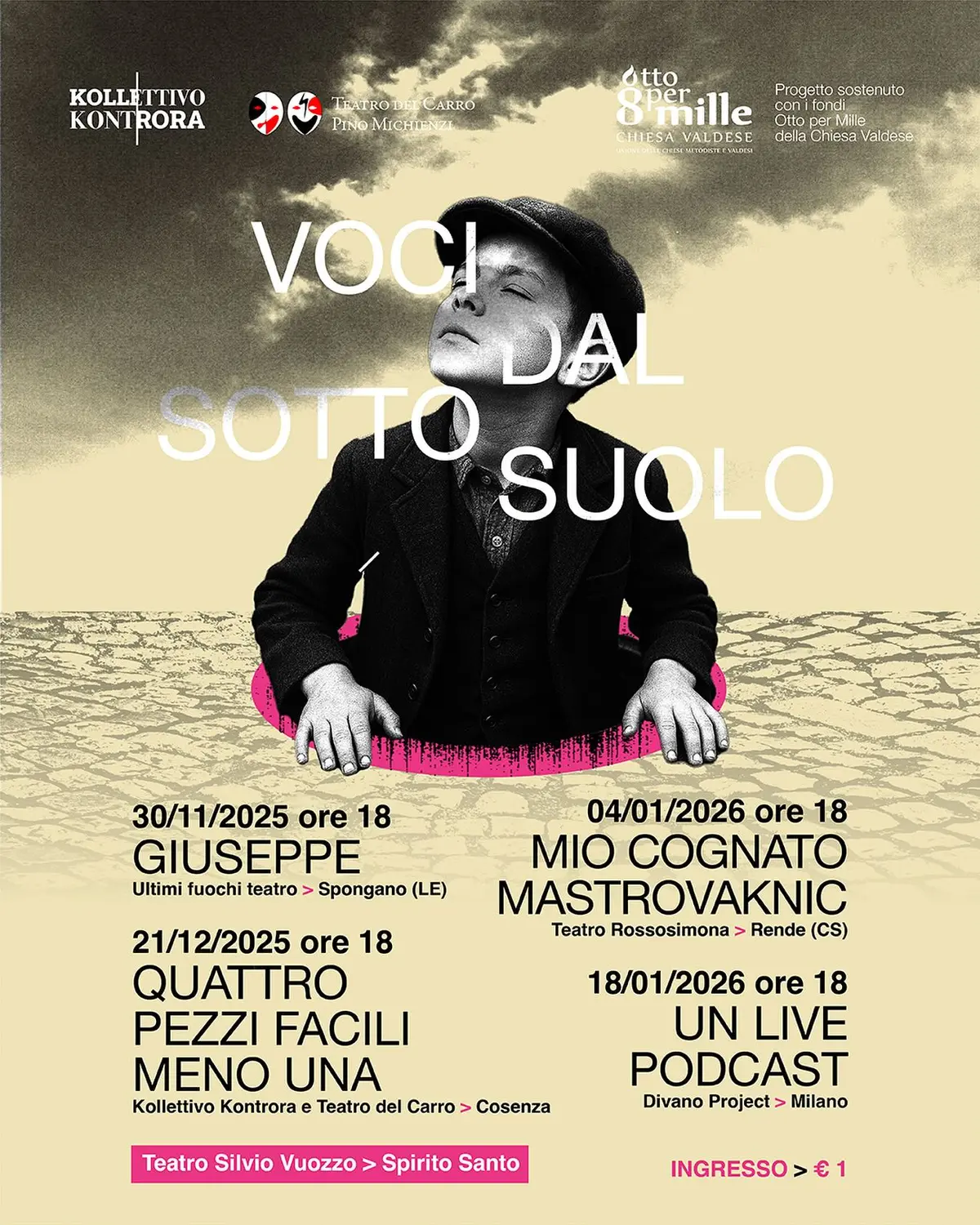 Locandina evento Voci dal Sottosuolo