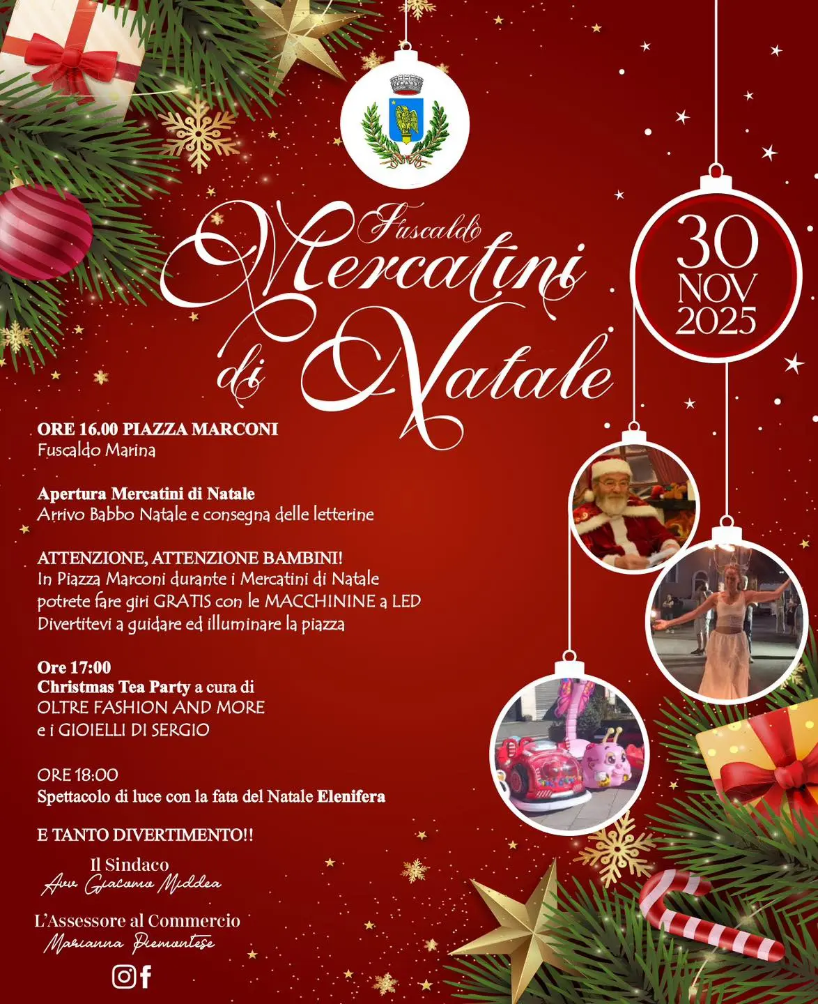 Locandina evento Mercatini di Natale Fuscaldo