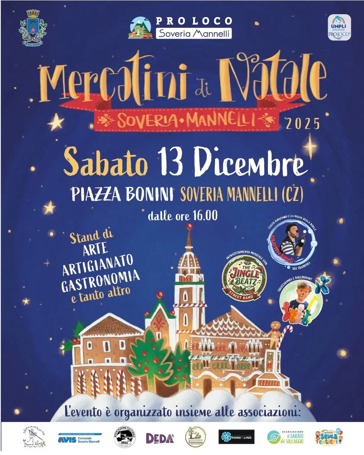 Locandina evento Mercatini di Natale a Soveria Mannelli