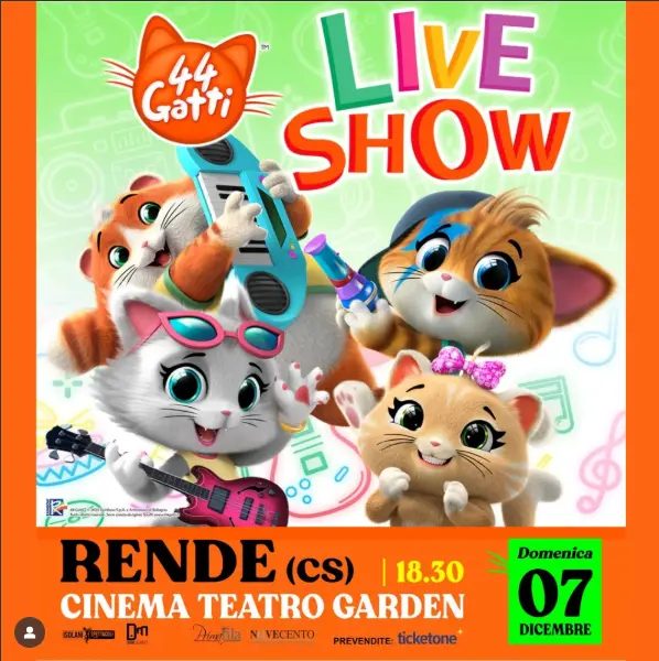 Locandina evento 44 gatti live show