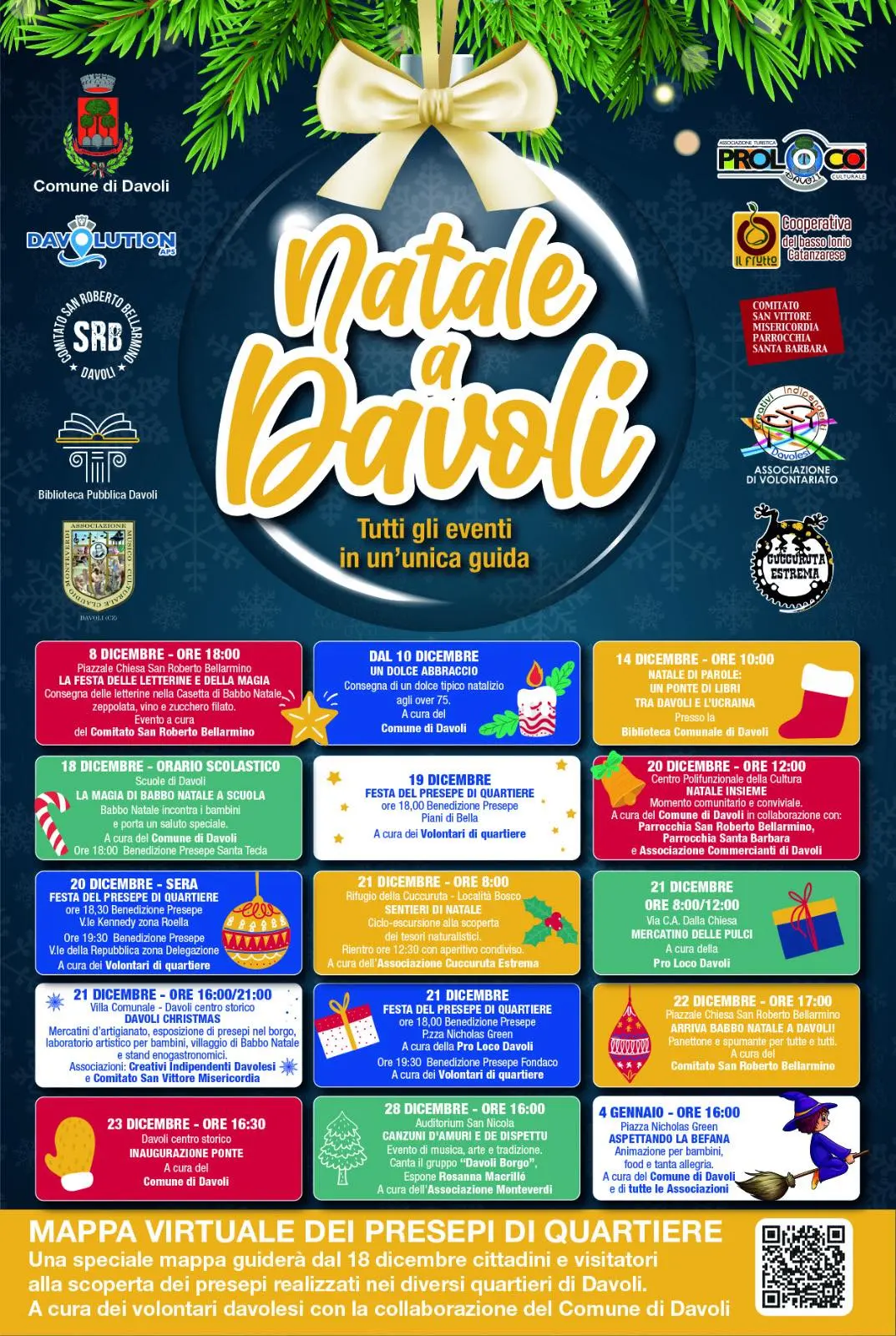 Locandina evento Natale a Davoli