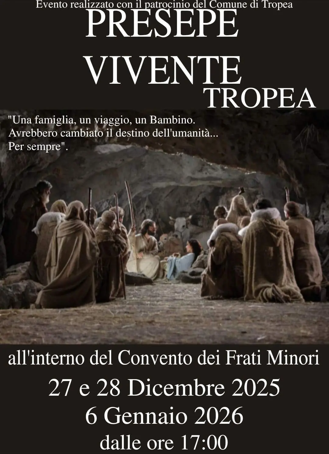 Locandina evento Presepe Vivente Tropea