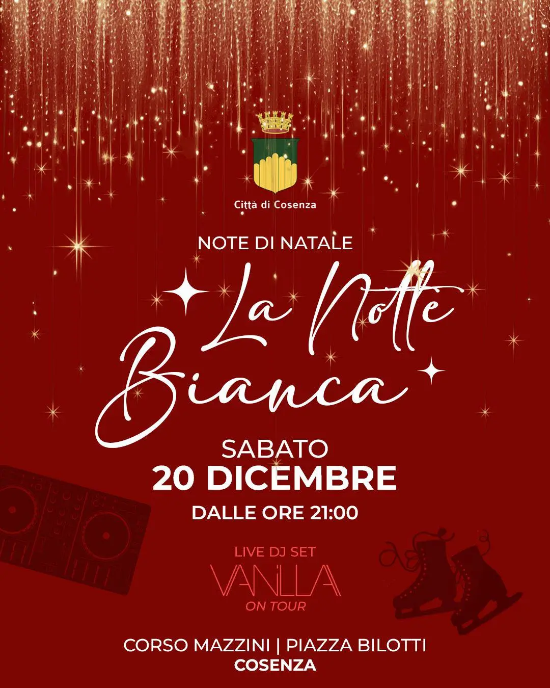 Locandina evento Notte Bianca Cosenza