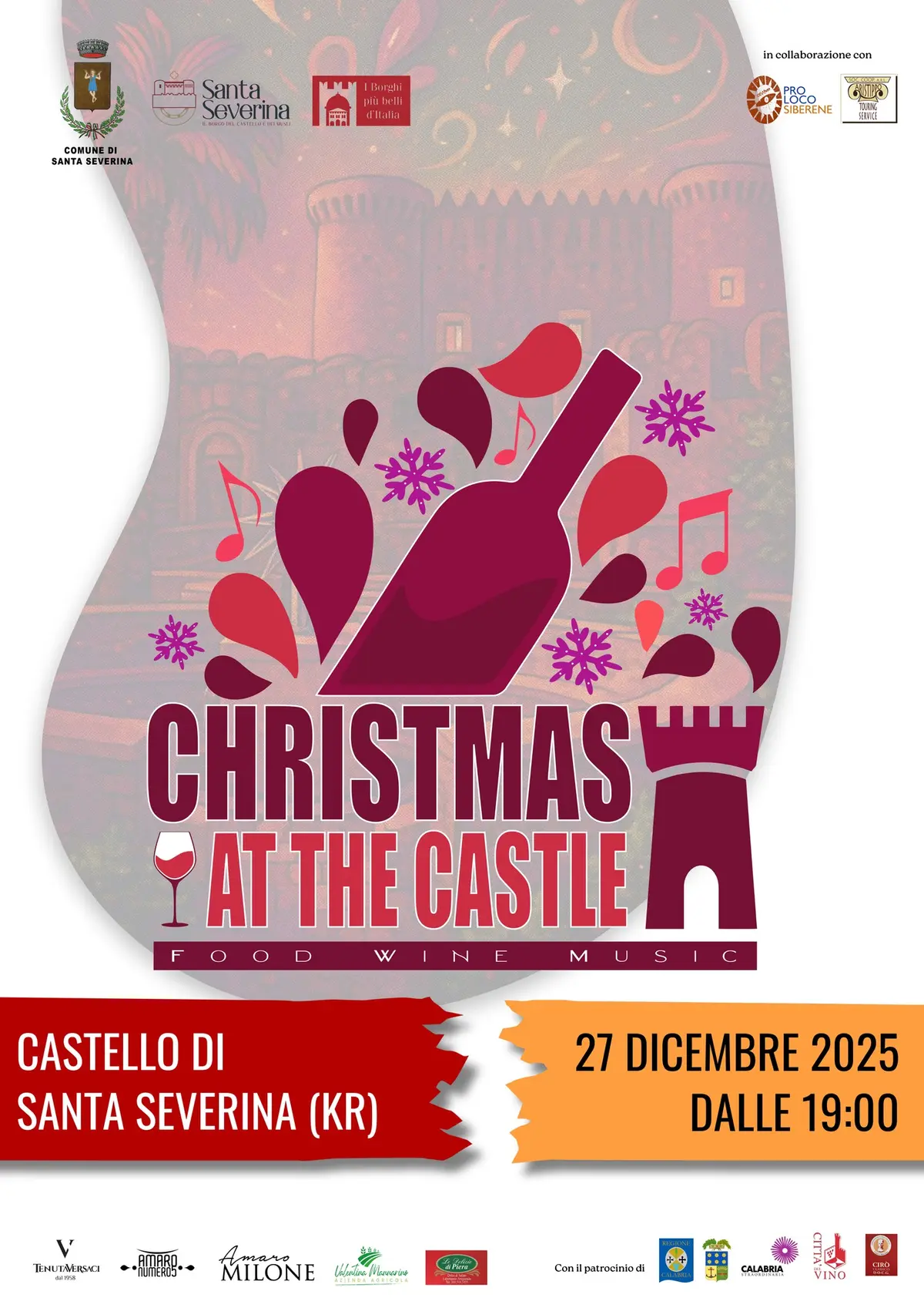 Locandina evento Christmas at the Castle