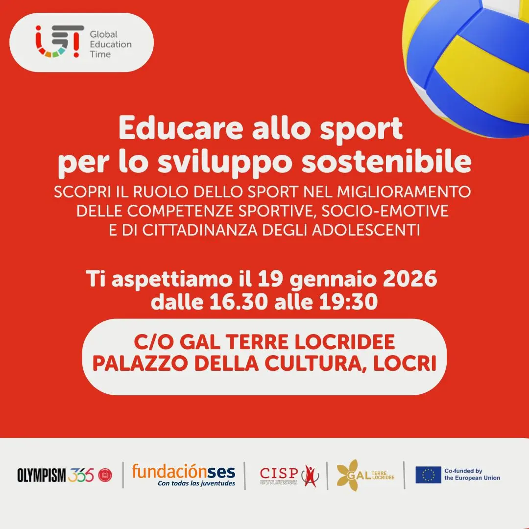 Locandina convegno Educare allo sport per lo sviluppo sostenibile