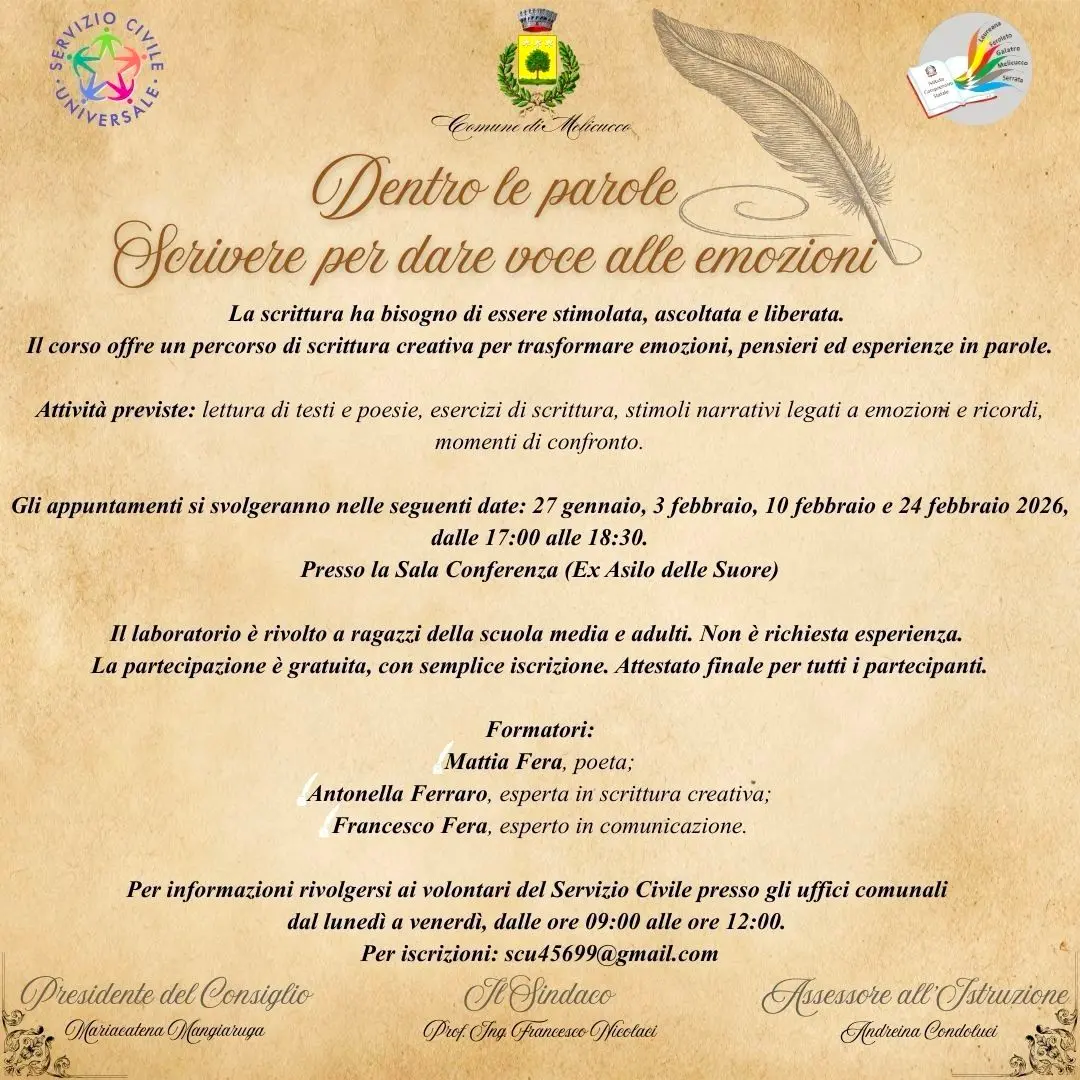 Dentro le parole - Scrivere per dare voce alle emozioni