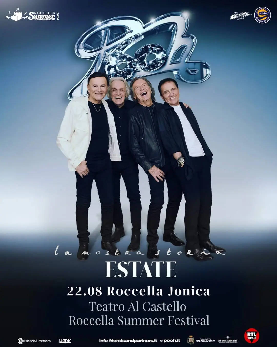 Locandina evento
Roccella Summer Festival - Pooh concerto 2026